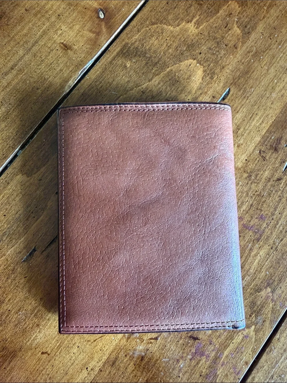 Rolfs Men's Leather Card & Key Holder - Tan Brown